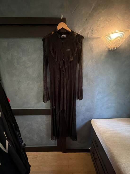 Killstar Dresses & Skirts - Killstar Condolences Maxi Shirt Dress in Black